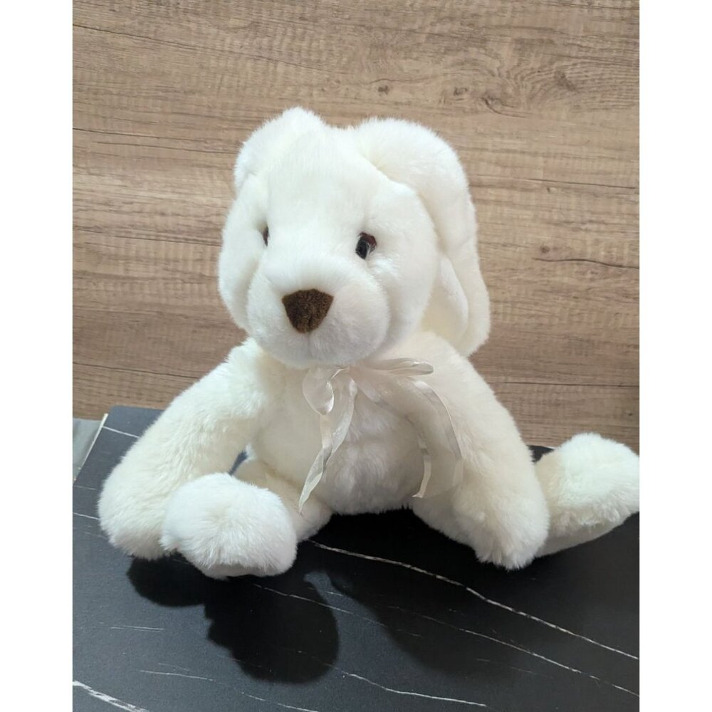 Commonwealth White Plush Bunny Rabbit  Soft Cuddly stuffed animal‎ Toy 12”